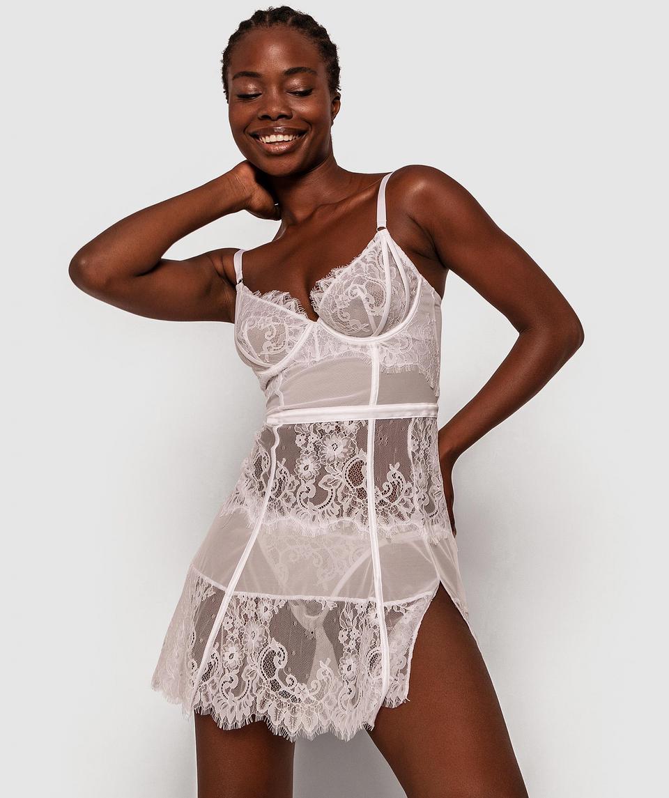 Enchanted For The Brides Underwire Slip - White