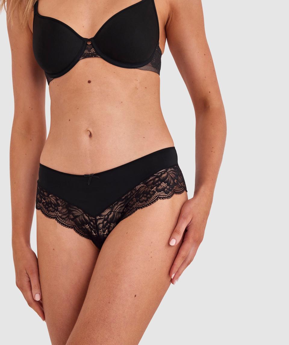 Faith Brazilian Knicker - Black