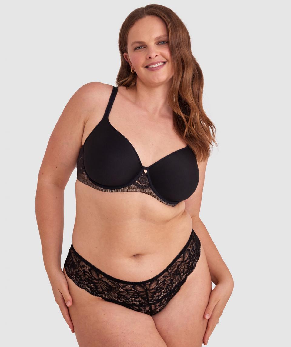 Romance V String Knicker - Black