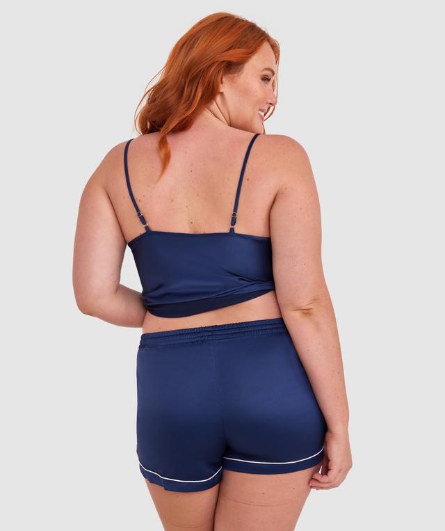 Liquid Satin Shorts - Navy