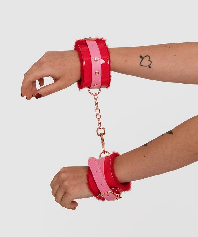 Night Games Hand Cuffs - Red