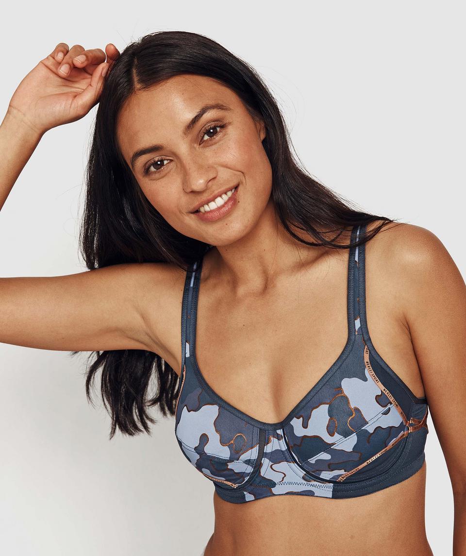 Berlei Electrify Underwire Sports Bra - Navy/Metallic