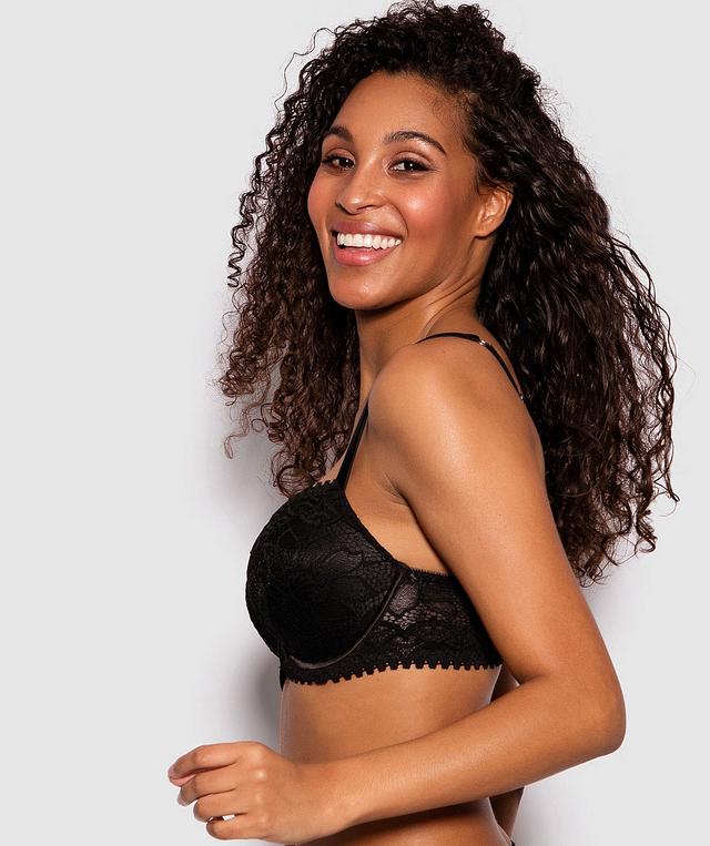 Venice Full Cup Balconette Bra - Black