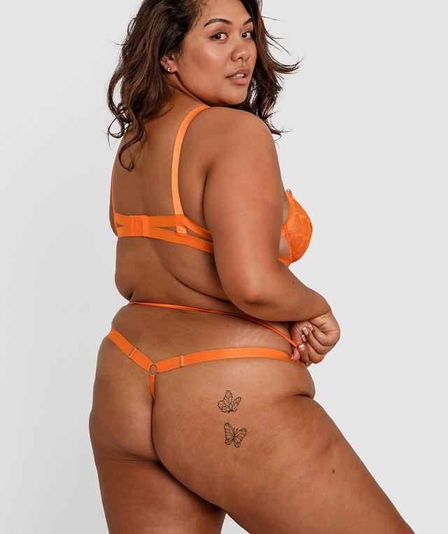 Night Games Sanaz Underwire Soft Cup & Mini V Set - Light Orange