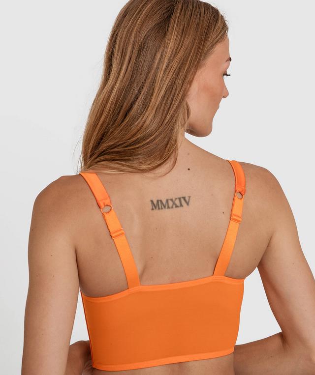Vamp Be Your Own Muse Push Up Longline Bra - Orange