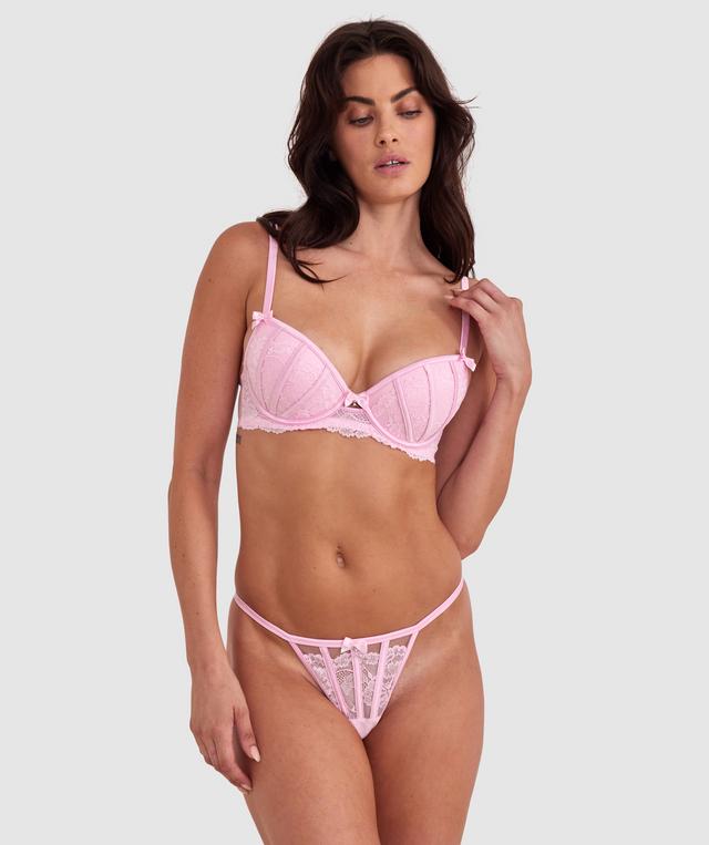 Bethany Push Up Bra - Dusty Pink