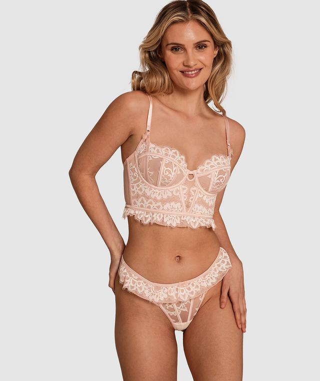 Enchanted Vintage Dream V String - Light Pink