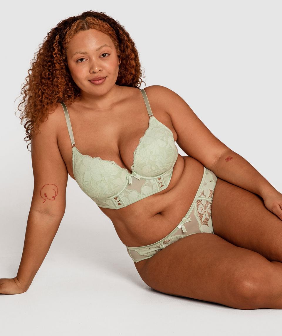 Fifi Brazilian Knicker - Light Green