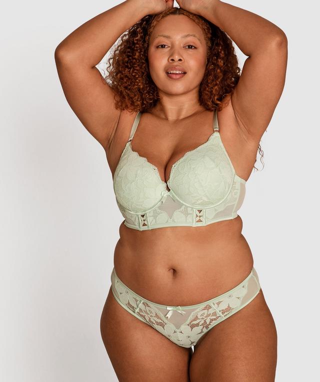 Fifi Brazilian Knicker - Light Green