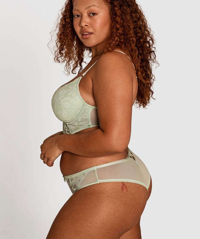 Fifi Brazilian Knicker - Light Green