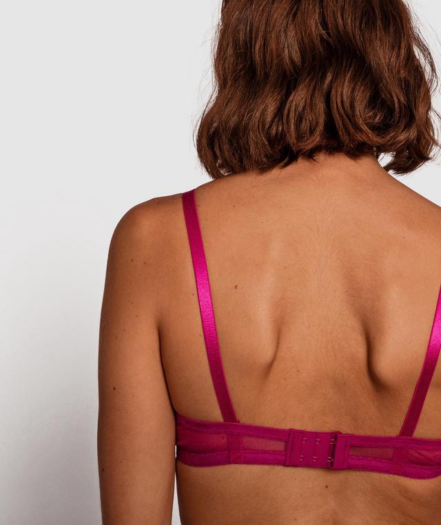 Night Games Orchid Bloom Underwire Soft Cup Bra - Magenta