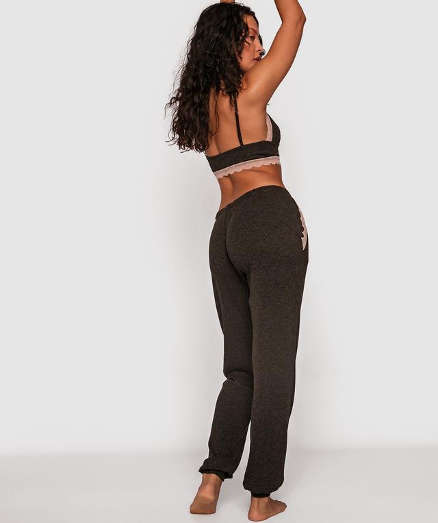 Dance Muse Lace Jogger Pants - Dark Grey