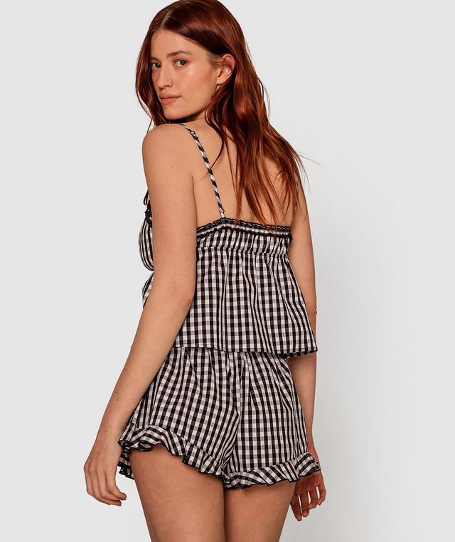 Dorothy Frill Short - Black Check Print