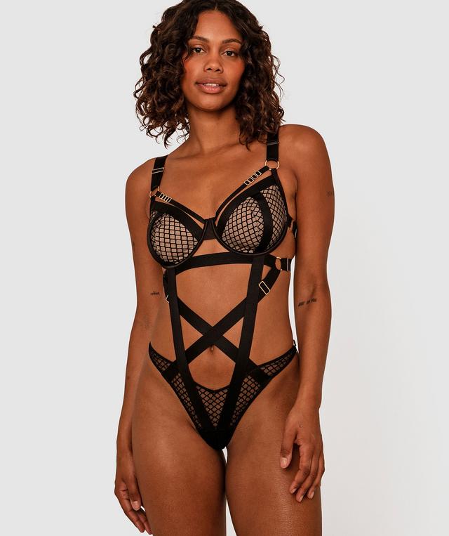 Night Games Utility Underwire Bodysuit - Black