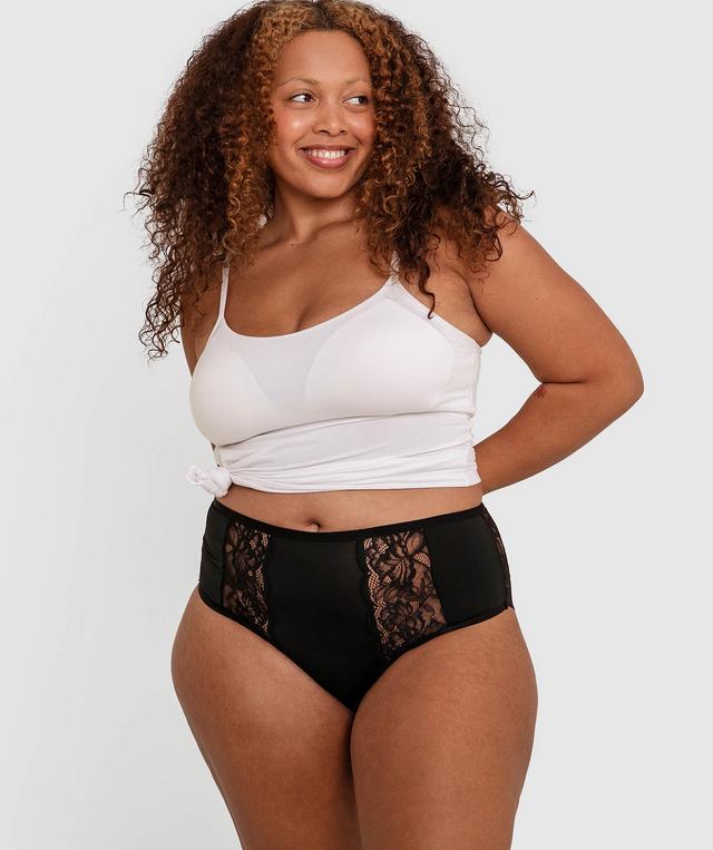 Sizzle Full Brief Knicker - Black