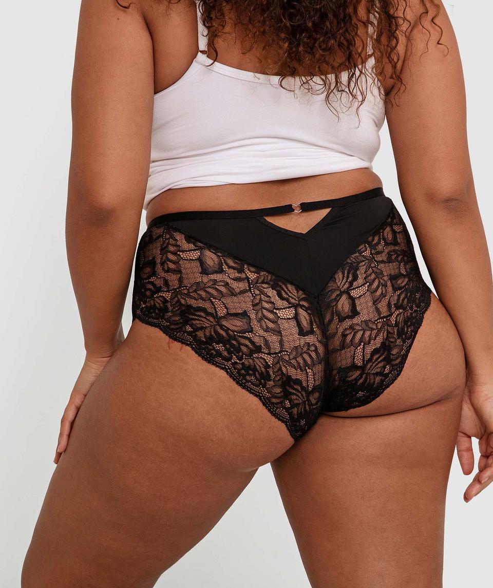 Sizzle Full Brief Knicker - Black