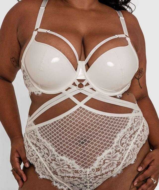 Night Games Voguish Push Up Bodysuit - Ivory