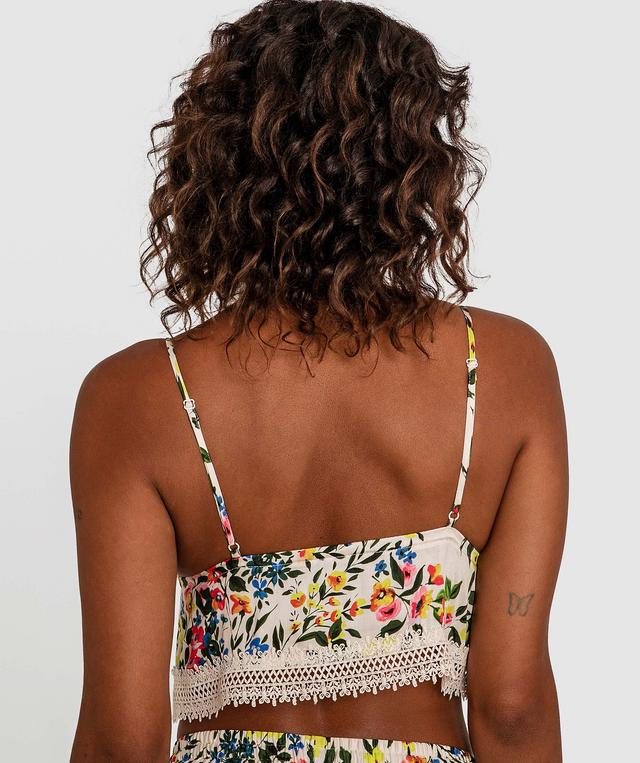 Into The Garden Crop Cami - Print Ditsy Floral