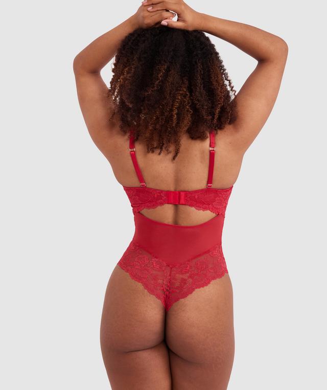 Bethany Underwire Bodysuit - Red
