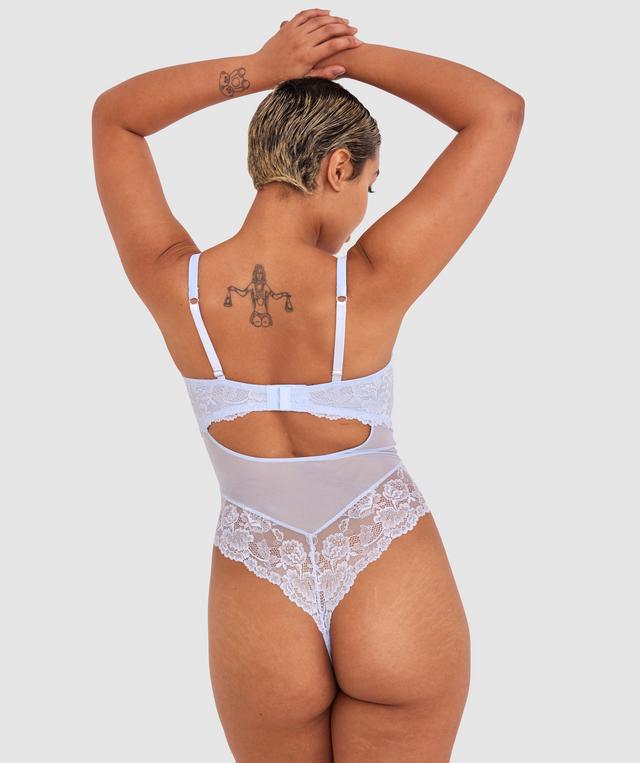Bethany Underwire Bodysuit - Light Blue