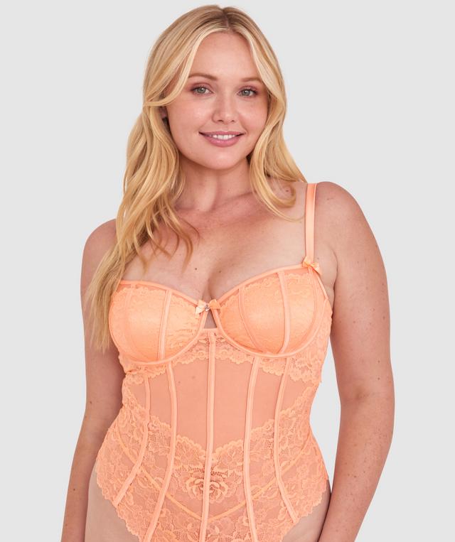 Bethany Unlined Bodysuit - Light Coral