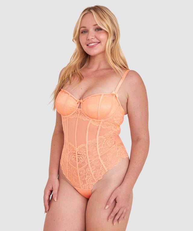 Bethany Unlined Bodysuit - Light Coral