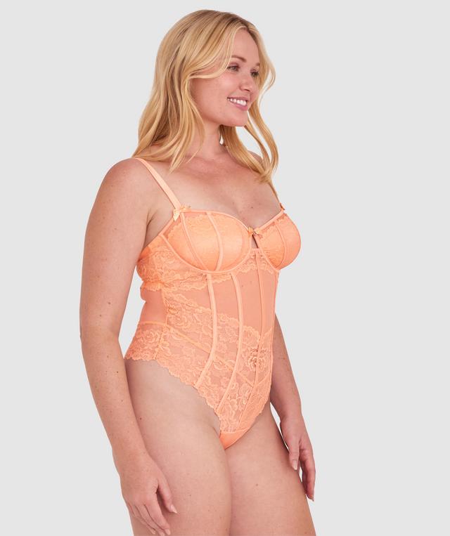 Bethany Unlined Bodysuit - Light Coral