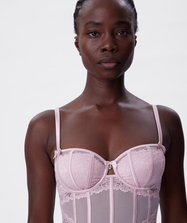Bethany Balconette Bodysuit - Light Pink