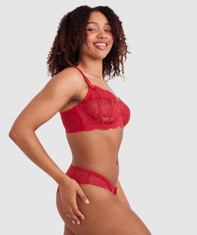 Bethany Full Cup Underwire Bra - Red