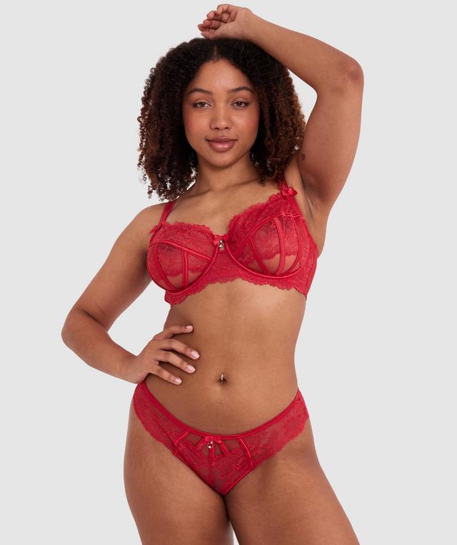 Bethany Full Cup Underwire Bra - Red
