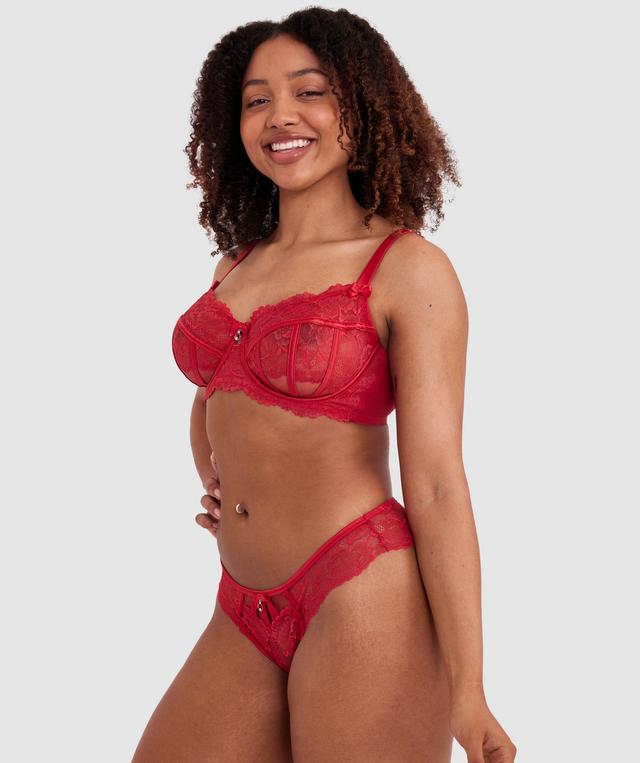 Bethany Full Cup Underwire Bra - Red