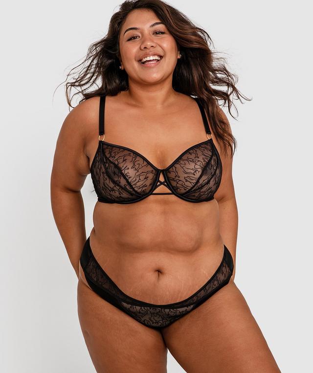 In The Nude Brazilian Knicker - Black