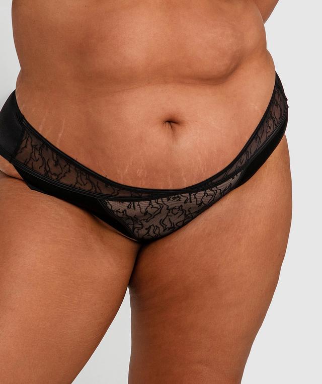 In The Nude Brazilian Knicker - Black
