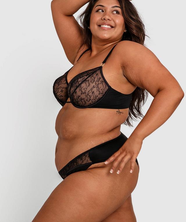 In The Nude Brazilian Knicker - Black