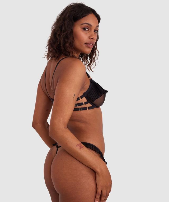 Night Games Com-pleat Me Underwire & Mini V Set - Black