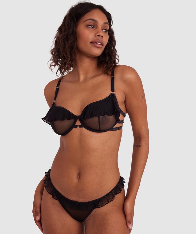 Night Games Com-pleat Me Underwire & Mini V Set - Black