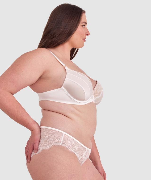Revolve Removable Wire Contour Plunge Bra - Ivory