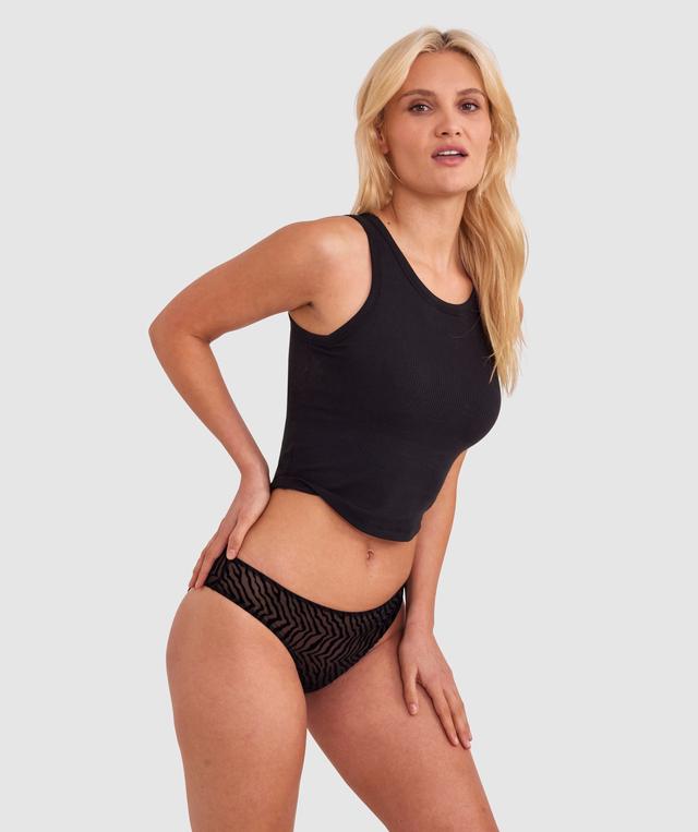 Kitty Brazilian Knicker - Black