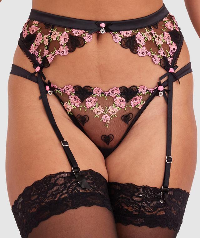 Enchanted Lovestruck Suspender - Black