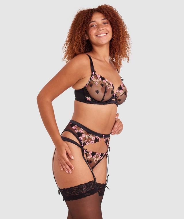 Enchanted Lovestruck Suspender - Black