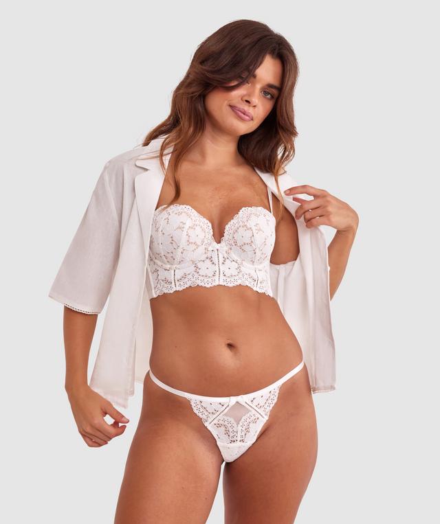 Aurelia Strapless Push Up Bra - Ivory