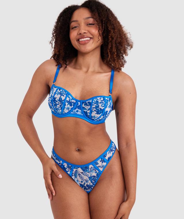 Blue Tropics Underwire Bra - Print Tropical