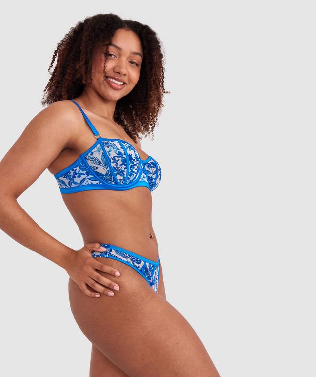 Blue Tropics Underwire Bra - Print Tropical