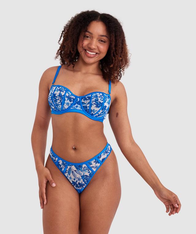 Blue Tropics Underwire Bra - Print Tropical