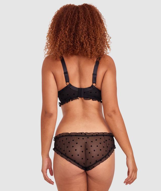 Stolen Hearts Full Coverage Underwire Bra - Black