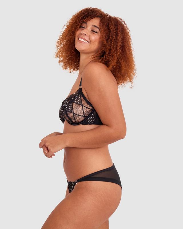 Vamp Regal Brazilian Knicker - Black