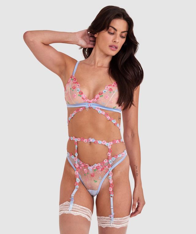 Enchanted Besos Suspender - Light Blue