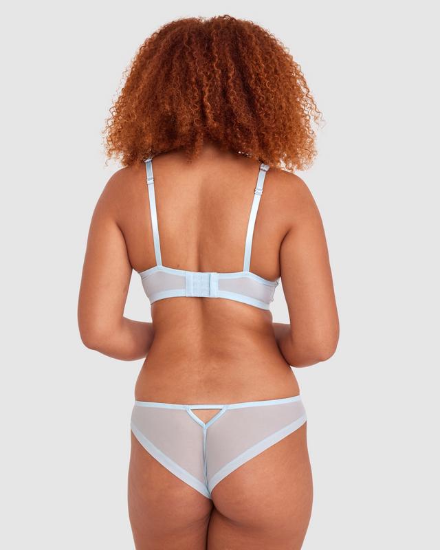 Enchanted Fonda High Leg Brazilian Knicker - Light Blue