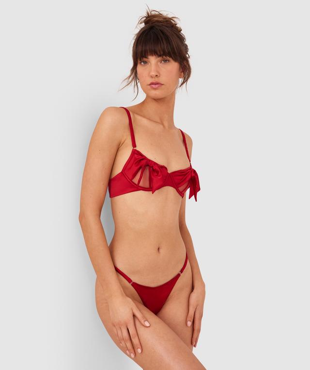 Night Games Pinky Promise String-Dark Red