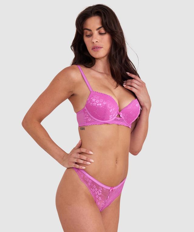 Hattie Push Up Bra - Purple
